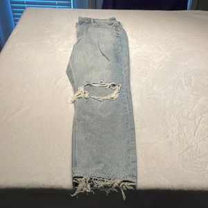American Eagle new with tags mom jeans ripped knee